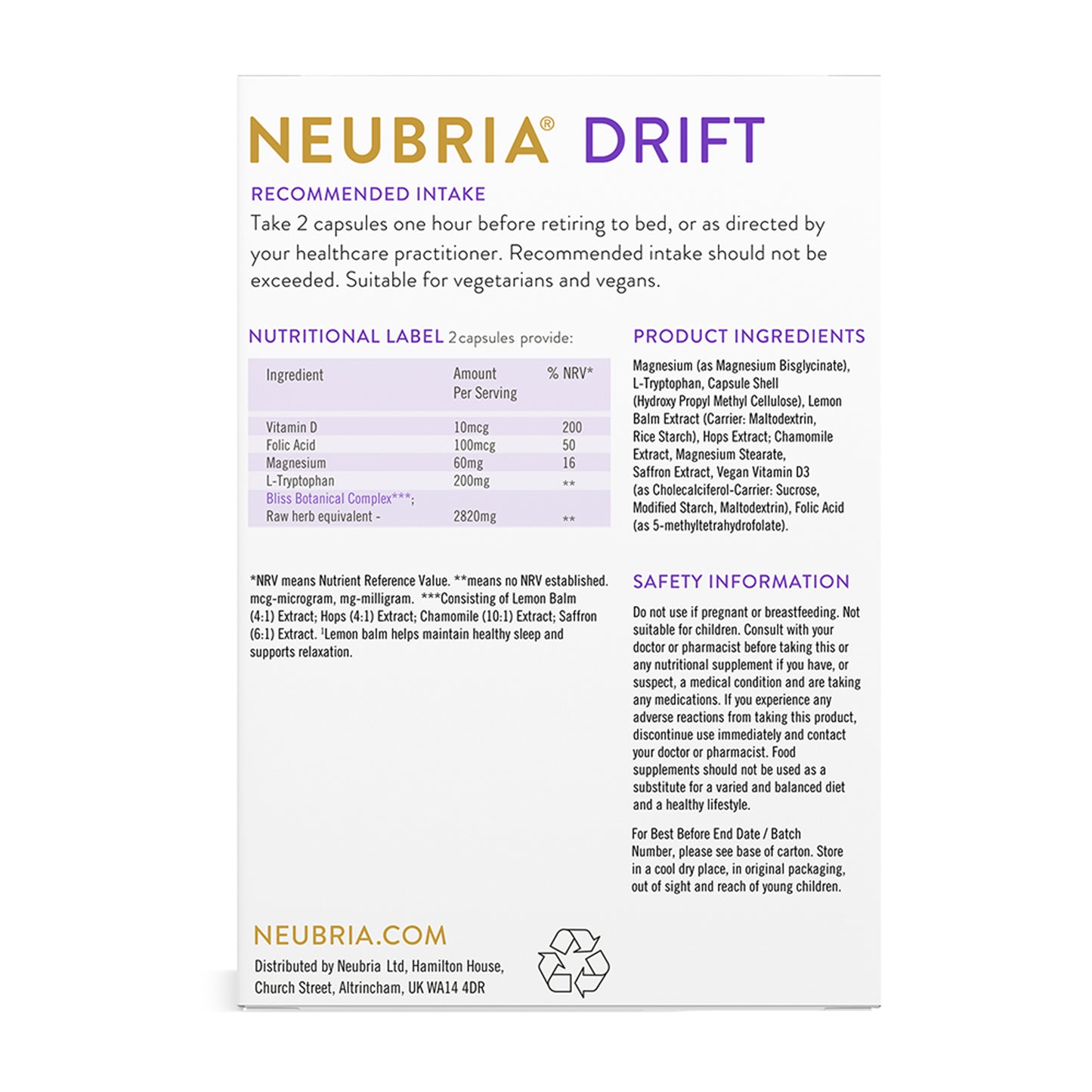 Drift - Sleep Supplement