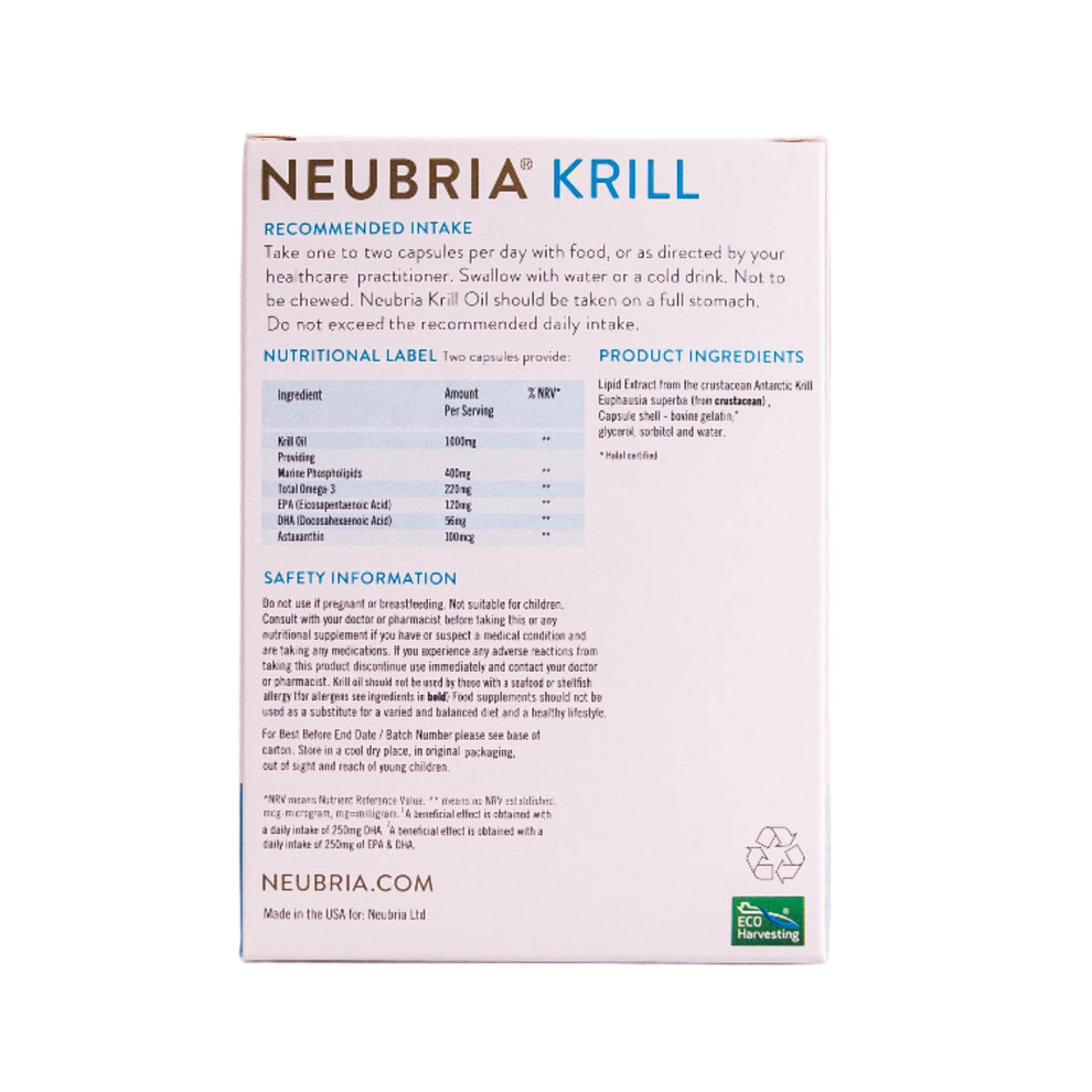 Neubria Krill - Omega 3 Krill Oil Supplements | Neubria