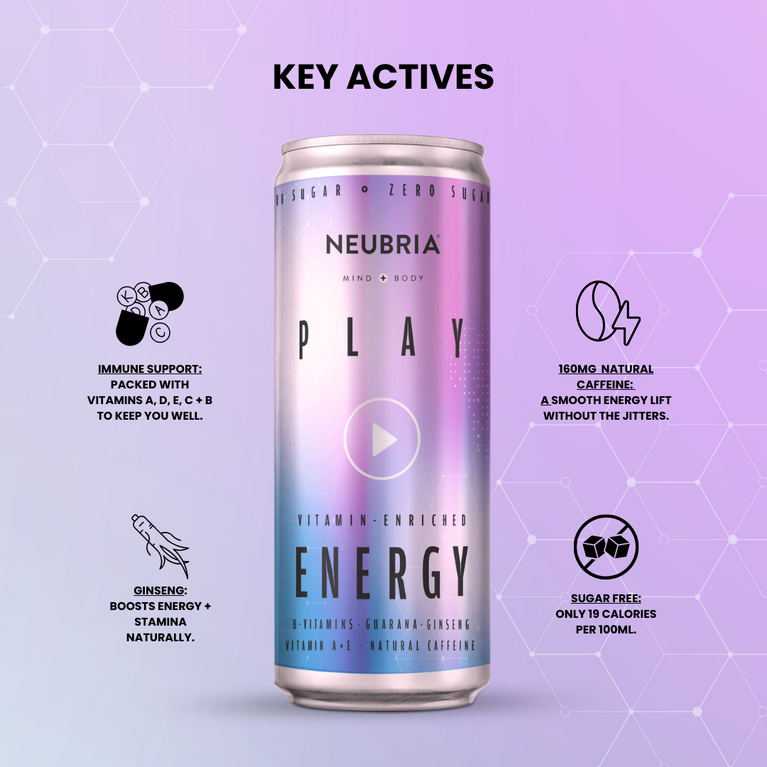 Play – Tropical Energy Drink (12 x 330ml) – Neubria